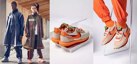 Sacai x Nike LDWaffle 還沒結束，與 CLOT 三方聯名球鞋登場，死亡之吻配色再回歸，黑白灰低調質感