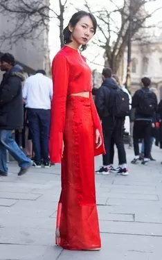 London Fashion Week Spring 2017 outside BFC show space