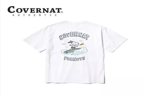 CXPEANUTS 70TH SURFING SNOOPY TEE WHITE