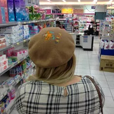 羊毛貝蕾帽