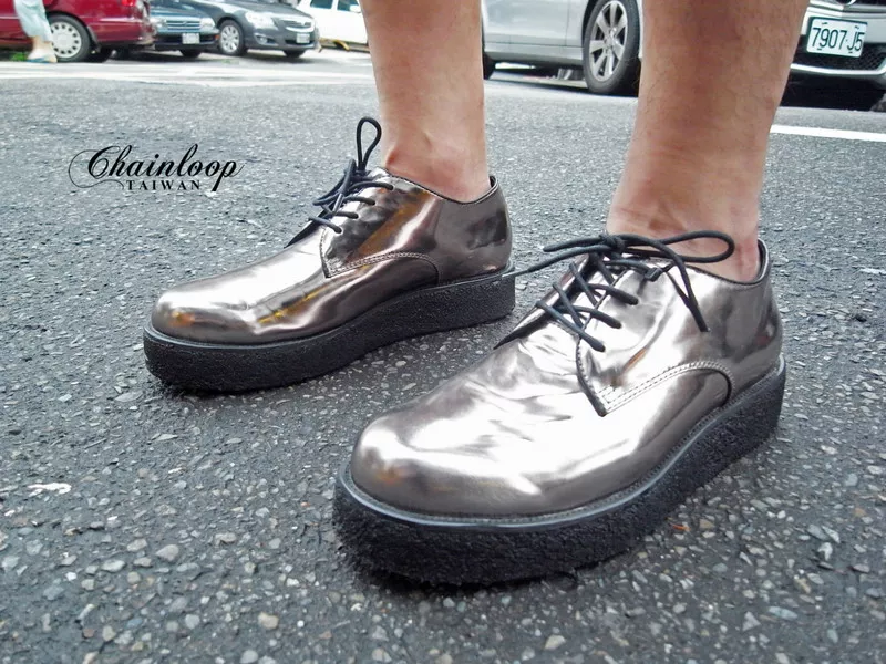 銀色厚底鞋