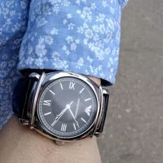 紳士皮革復古手錶