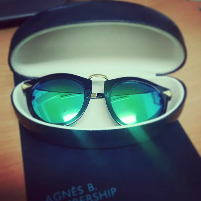 金屬色-偏綠藍光太陽眼鏡