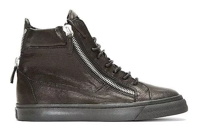  LEATHER HIGH TOP SNEAKERS