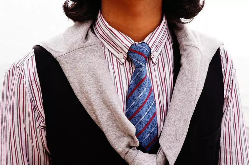 條紋變形蟲領帶