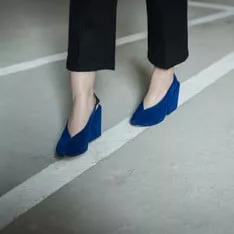 藍色方塊跟鞋