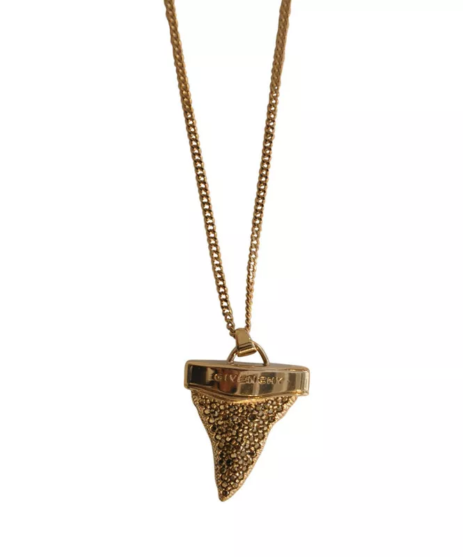 SHARK TOOTH NECKLACE WITH CRYSTALS
