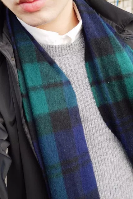 蘇格蘭紋羊毛圍巾