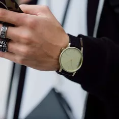 KOMONO WINSTON BLACK ZIRCONIUM 復古系列腕錶