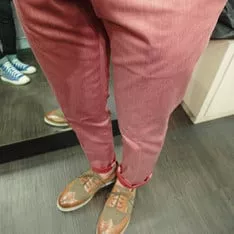 粉色西裝料長褲