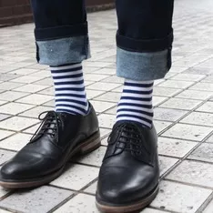 條紋襪