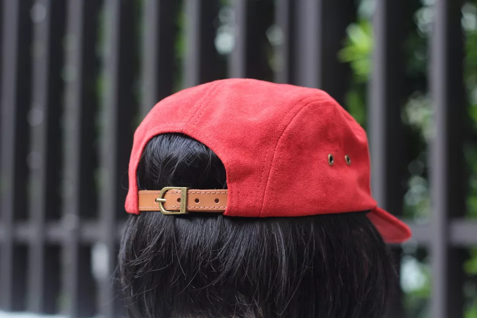 紅色五分割帽