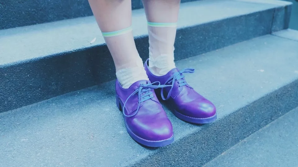 紫羅蘭皮鞋