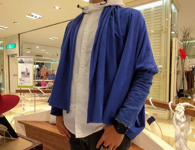藍色棉質外套